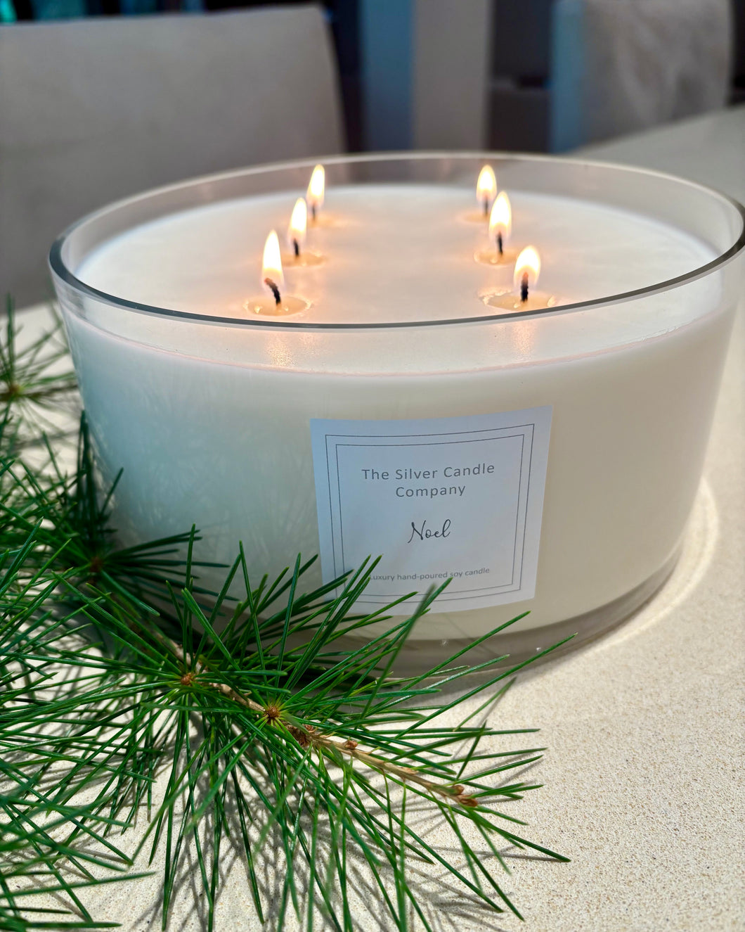 Winter Glow 6 Wick Candle Bowl