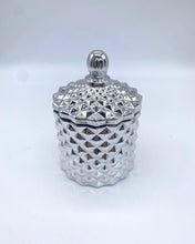 Load image into Gallery viewer, Small Silver Geometric Candle
