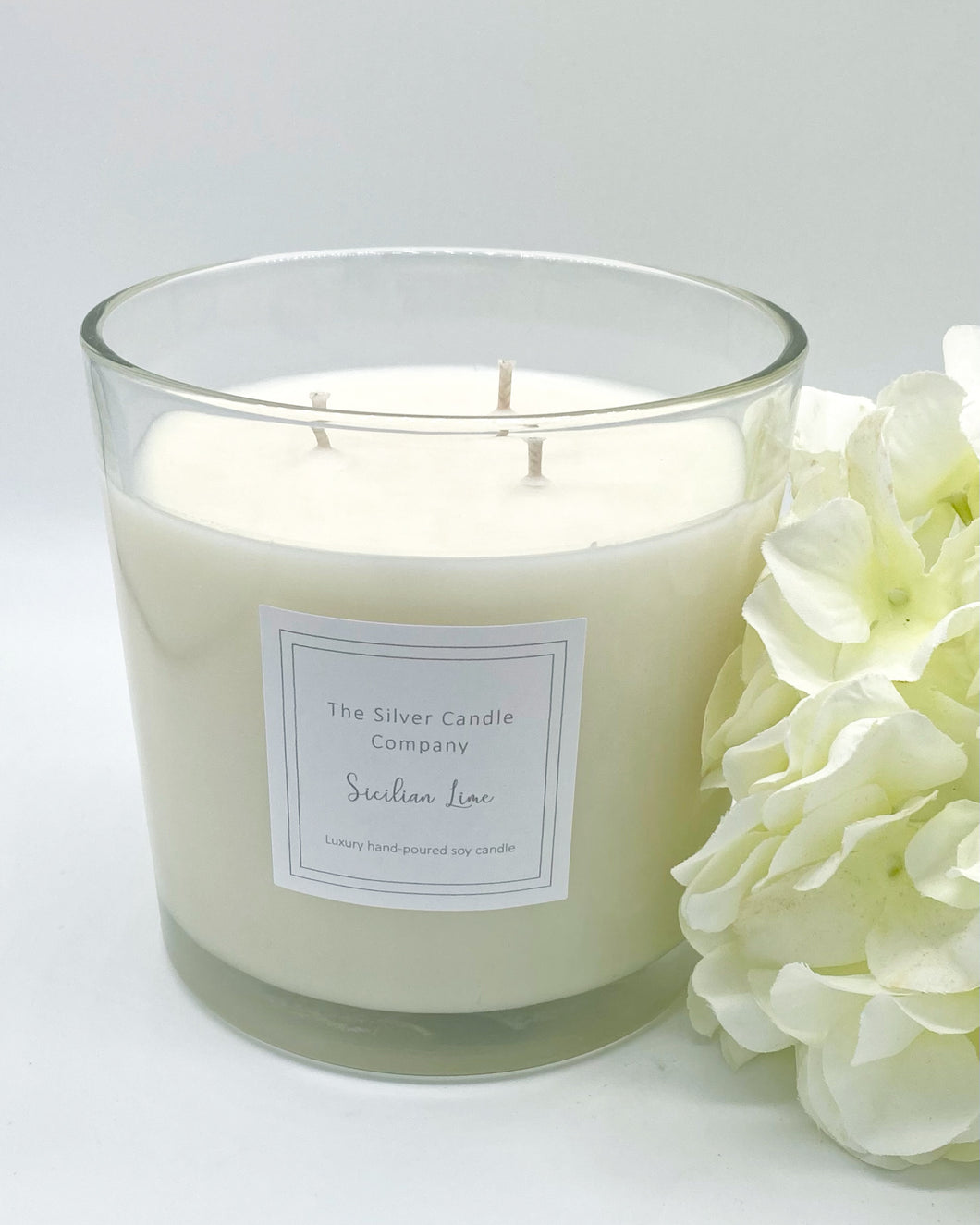 Classic Glass 3 Wick Luxury Candle