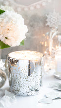 Load image into Gallery viewer, Christmas Electroplated Silver 3 Wick Luxury Candle
